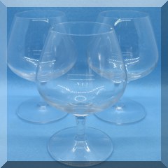 G34. 3 Brandy snifters. 5” - $4